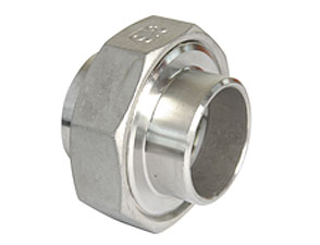 1.4408 3-piece union conical BSP weld/weld + PTFE