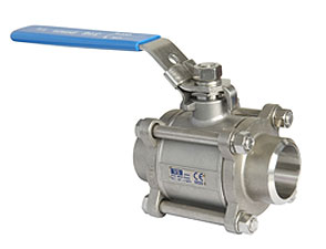 316 Ball valve 3 piece weld/weld PN40