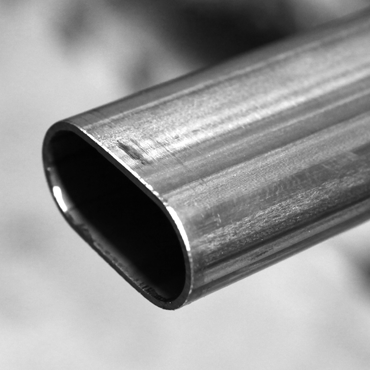 Stainless steel 1.4301 (304) welded flat ovales tube