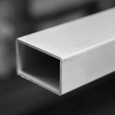 Aluminium EN AW-6060 T66 tube rectangulaire angle arrondi